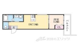 GAZELLE NOAH尼崎尾浜１間取り図面