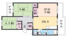 西京極市営住宅１０棟間取り図面