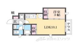 ＴＲＩＮＩＴＹ　ＤＵＯ　塚口１間取り図面