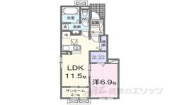 ローズ　ガーデン　櫛川　Ａ間取り図面