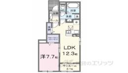 ローズ　ガーデン　櫛川Ｂ間取り図面