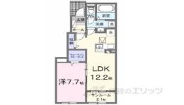 ローズ　ガーデン　櫛川Ｂ間取り図面
