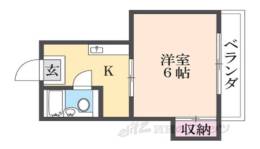マンション六車間取り図面