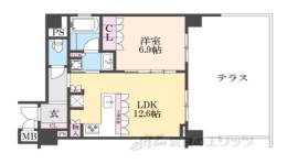 リーガル京都御所西５間取り図面