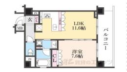 リーガル京都御所西５間取り図面