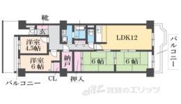 グリーンタウン香里ヶ丘間取り図面