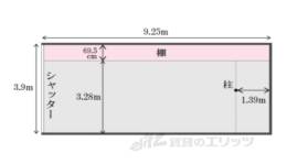 秋野々町店舗ガレージ間取り図面