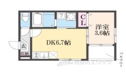 ハーモニーテラス太秦安井車道町間取り図面