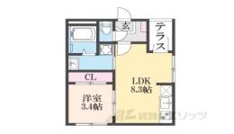 ハーモニーテラス太秦安井車道町間取り図面