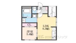 ハーモニーテラス太秦安井車道町間取り図面