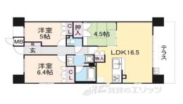 ジオ京都嵯峨嵐山間取り図面