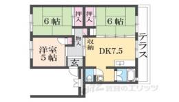 フラワリータウン生駒Ｂ棟間取り図面