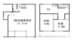 深草直違橋10丁目貸店舗・事務所間取り図面