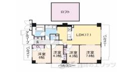 東急ドエル・アルス大和八木間取り図面