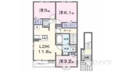 スヴェニール　ラ・テール２間取り図面