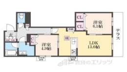 グランドール伏見桃山間取り図面