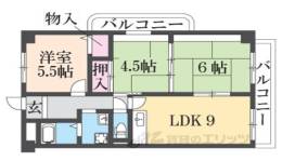エスポワール大和高田間取り図面