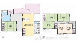 寺田北東西106-1事務所間取り図面