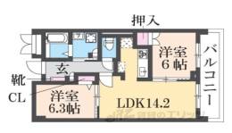 フラン・スラ―ジュ枚方間取り図面