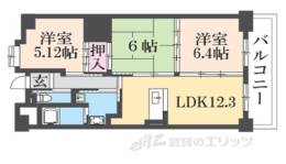 西野第6住宅1号棟間取り図面