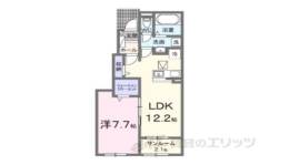 仰木の里東7丁目アパートＡ間取り図面
