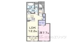 仰木の里東7丁目アパートＢ間取り図面