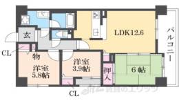 シャルマンコーポ桜井２間取り図面