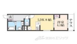 ＥＩＪＵ牧野駅前Ａ間取り図面