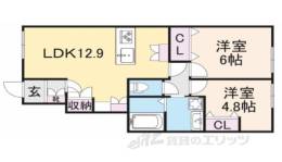 (仮称）京都市西京区川島玉頭町ﾍｰﾍﾞﾙﾒｿﾞﾝ間取り図面