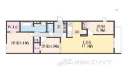 （仮称）D-ROOM橿原市畝傍御陵前PJ A棟間取り図面