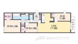 （仮称）D-ROOM橿原市畝傍御陵前PJ A棟間取り図面