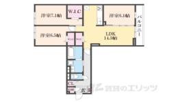 （仮称）D-ROOM橿原市畝傍御陵前PJ A棟間取り図面