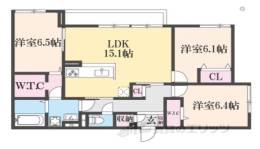 （仮称）D-ROOM橿原市畝傍御陵前PJ A棟間取り図面