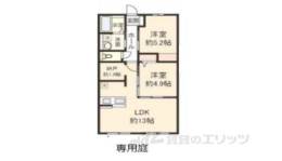 Ｃａｎｔｉｓ　Ｌａｚｙ２間取り図面