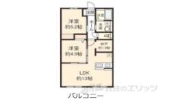 Ｃａｎｔｉｓ　Ｌａｚｙ２間取り図面