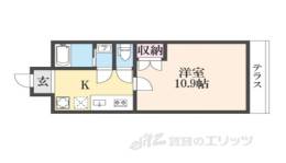 仮）フラッティ北栗栖町間取り図面