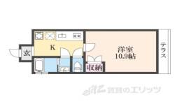 仮）フラッティ北栗栖町間取り図面