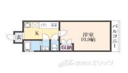仮）フラッティ北栗栖町間取り図面