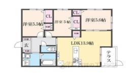 Ｐｌｕｍｅ葛野三条間取り図面