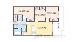 Ｐｌｕｍｅ葛野三条間取り図面
