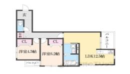 Ｐｌｕｍｅ葛野三条間取り図面