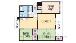 近鉄東生駒ガーデンハイツＦ棟間取り図面