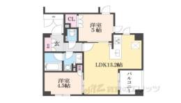 レジデンス　ザ　京都東山大和大路間取り図面