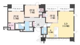 プラウド京都二条城間取り図面