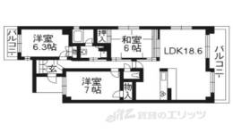 イーグルコート聖護院間取り図面