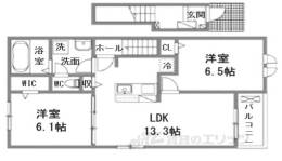 ベル・エクラ２間取り図面