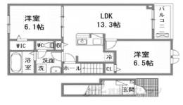 ベル・エクラ２間取り図面