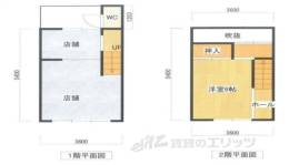 一乗寺出口町1店舗間取り図面