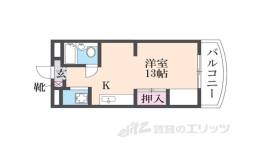 ラヴィール若王寺間取り図面