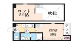 ハーモニーテラス淀新町２間取り図面